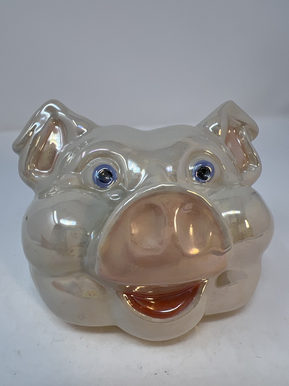 Vintage Lustrous Piggy Head