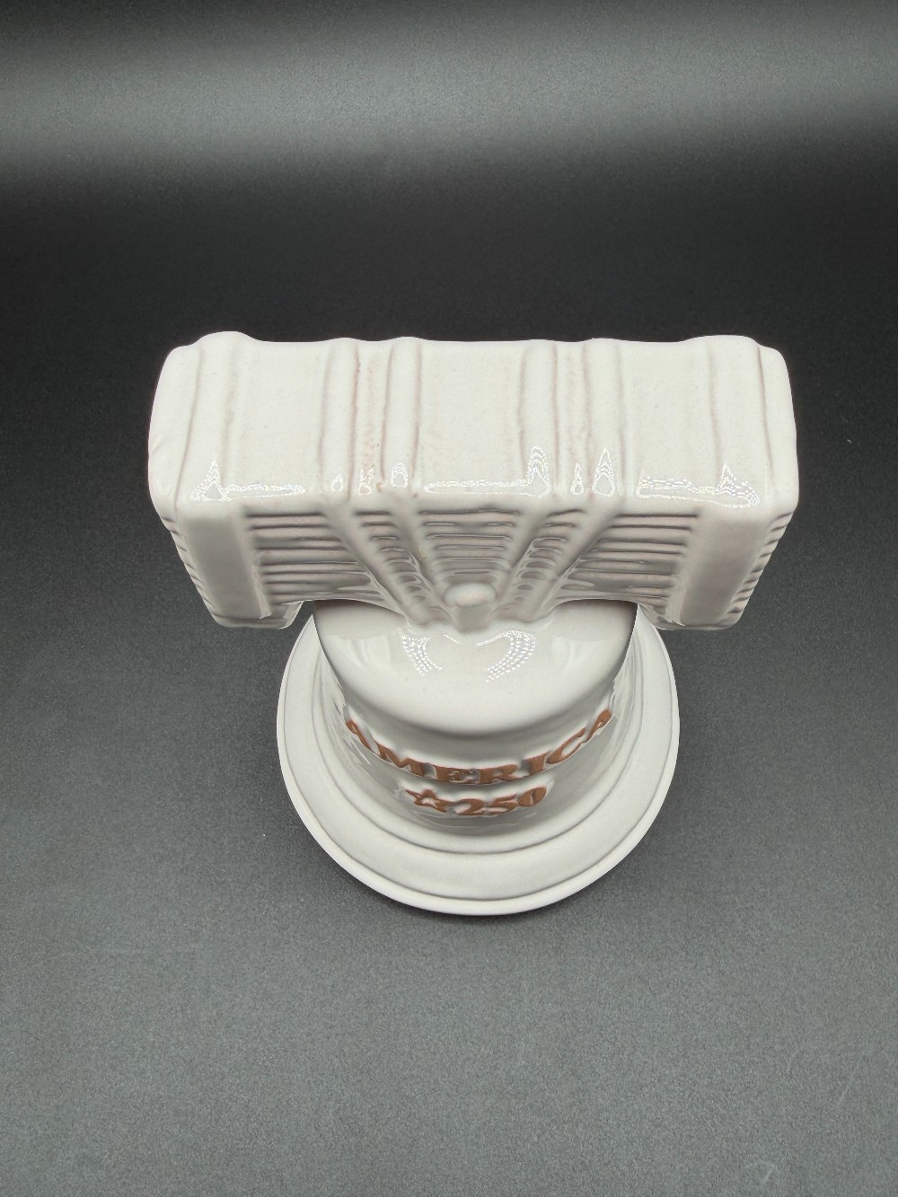Frankoma Pottery Ceramic Liberty Bell America 250 Commemorative Souvenir - OSDAR Edition