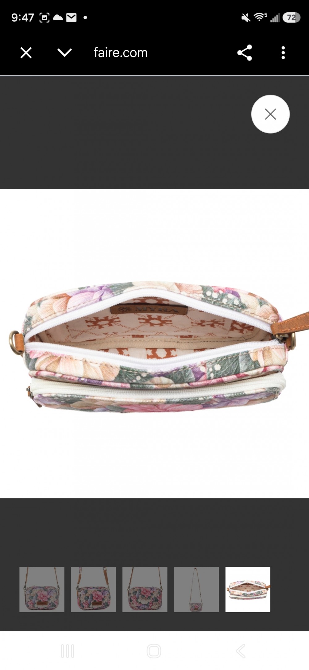 Bag Crossbody Myrabag Meadow Song
