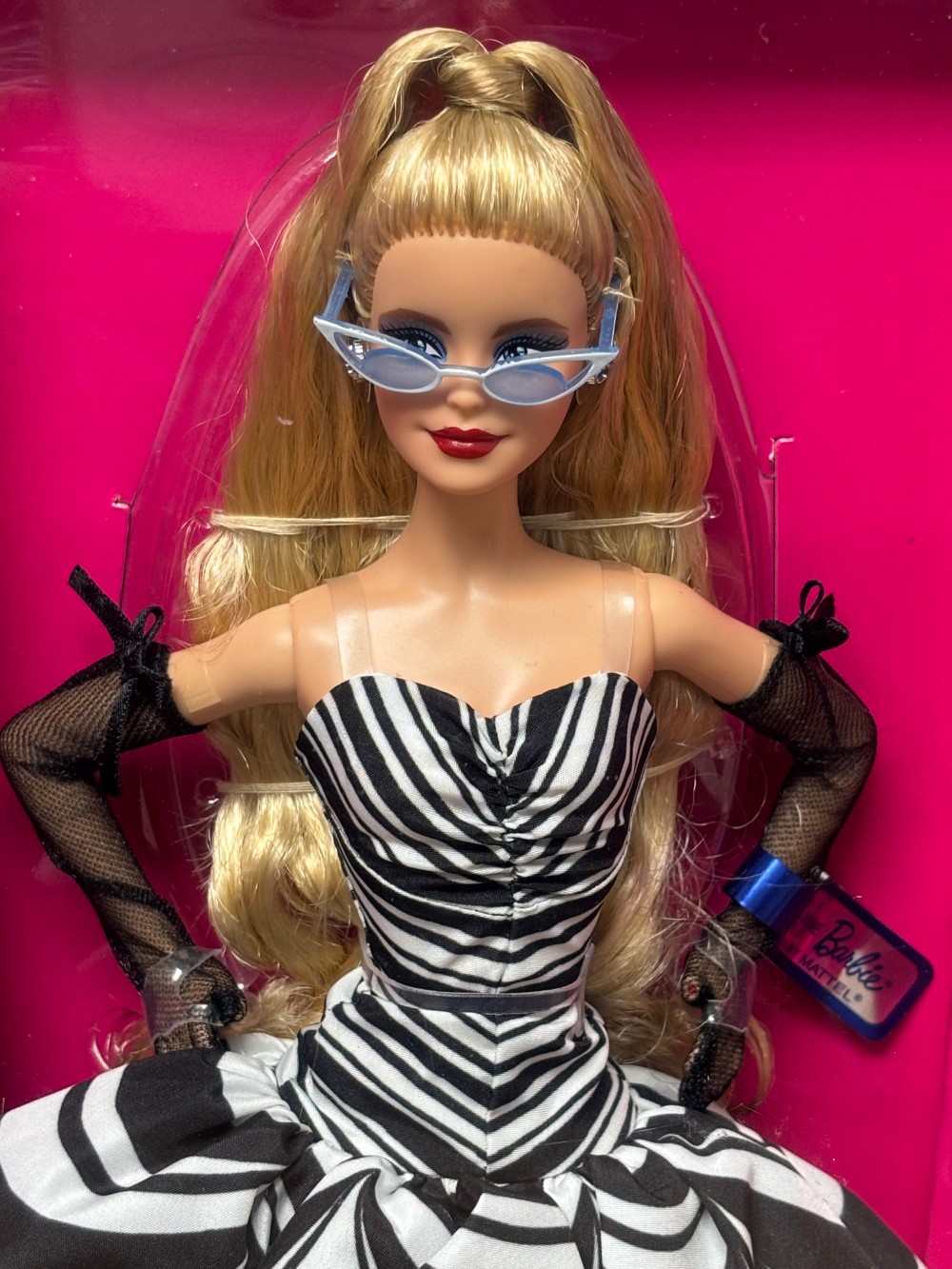 2024 Barbie 65th Anniversary Signature Blonde Collector Doll Black White Gown HRM58 NIB