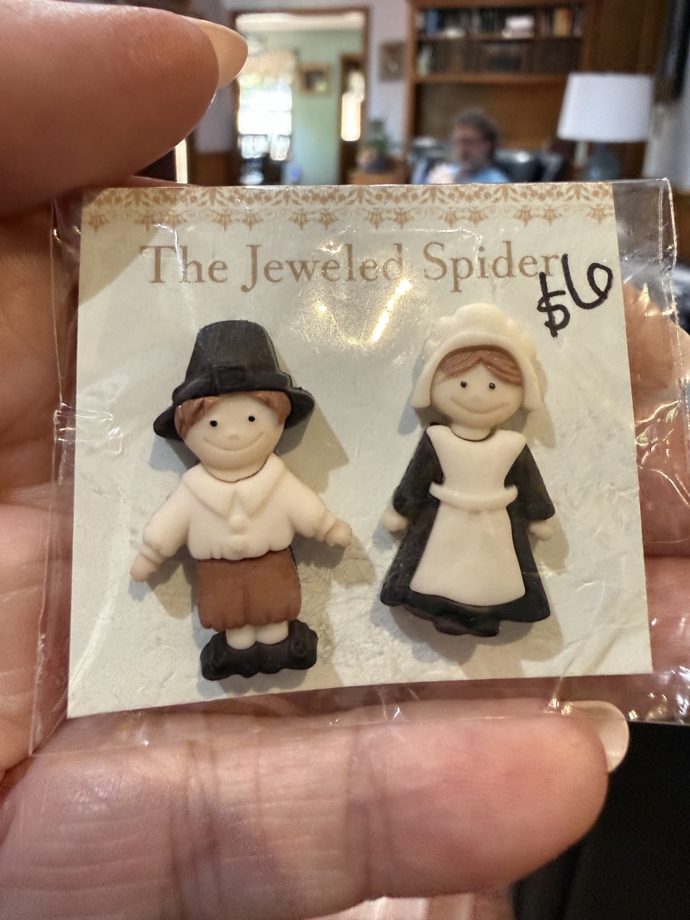 Thanksgiving Pilgrim Earrings