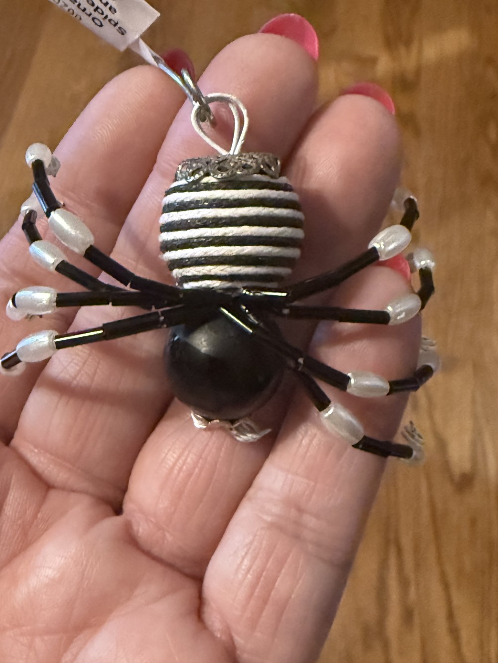 Ornament Spider M Black and White Stripped