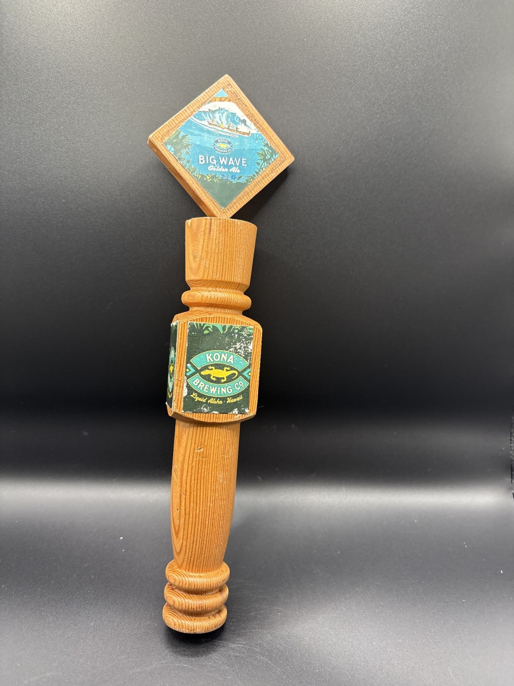 Kona Brewing Co Big Wave Golden Ale Novelty Beer Tap Handle ~12.5 in H