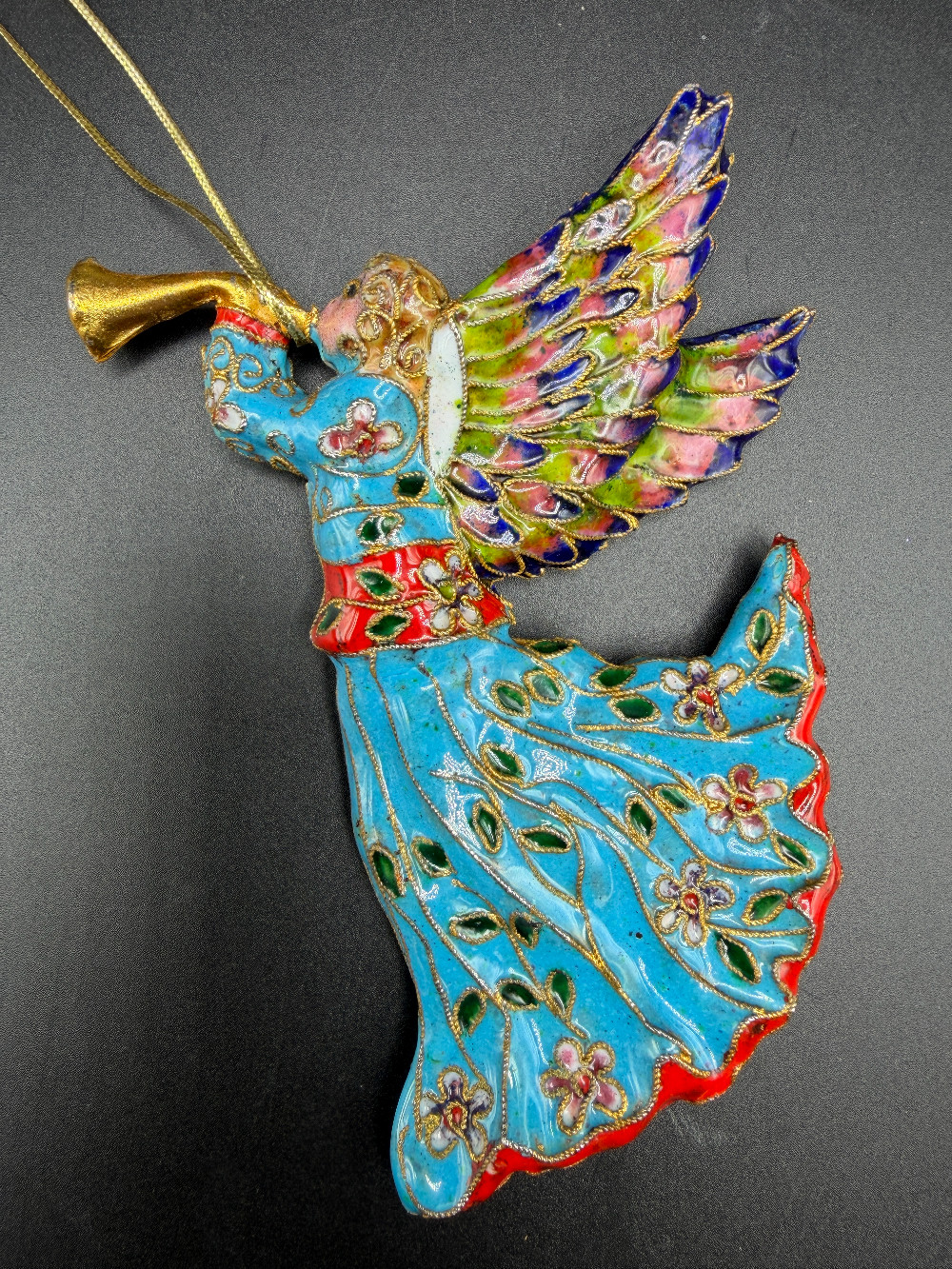 Angel Cloisonne Ornament
