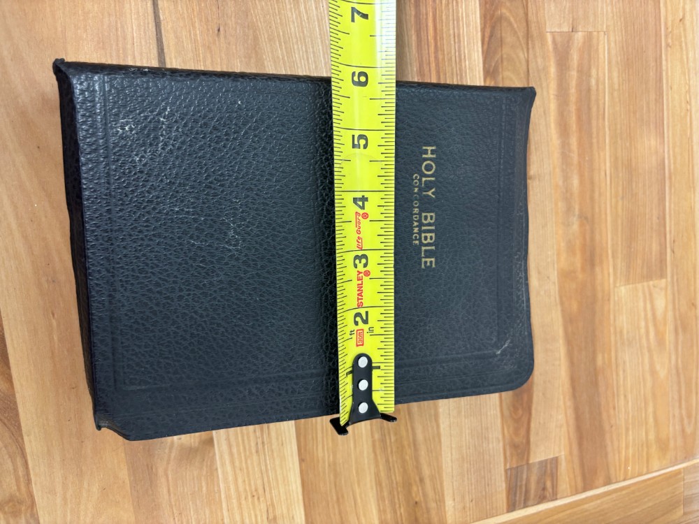 Bible King James Version Holy Bible with Concordance Thumb Indexed Red Edges 1951 Presentation
