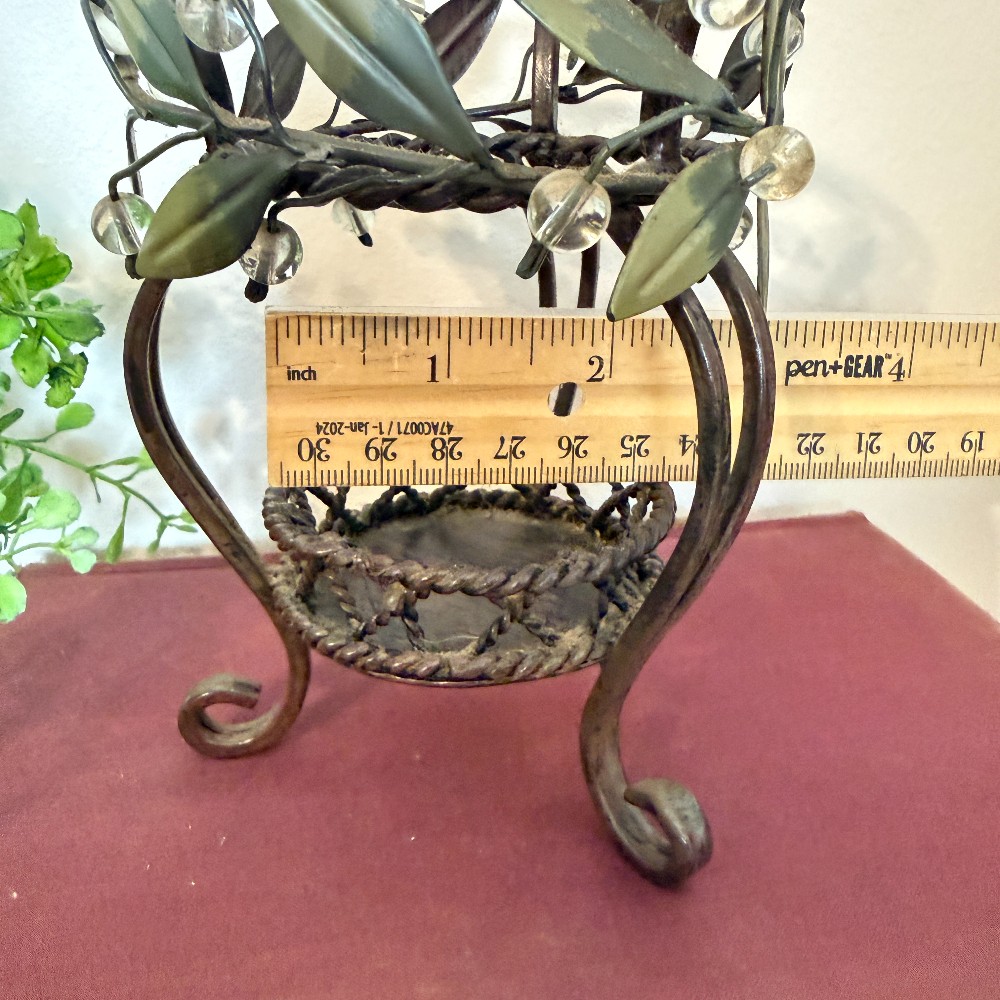 PartyLite Metal Leaf Candle Holder