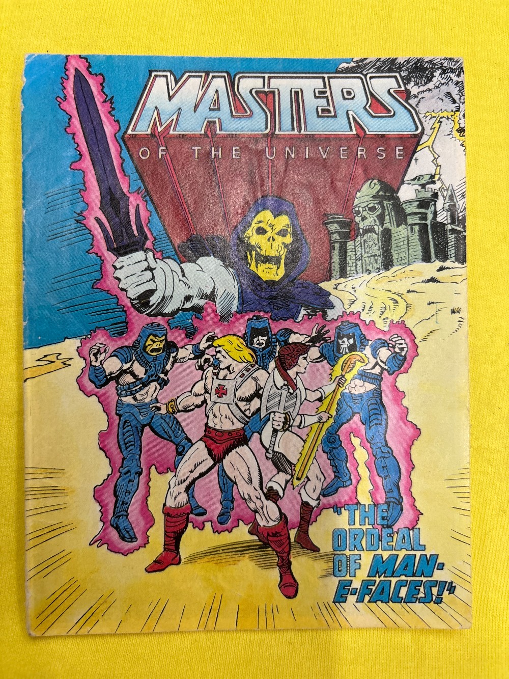 MOTU Mini Comic The Ordeal of Man-E-Faces!