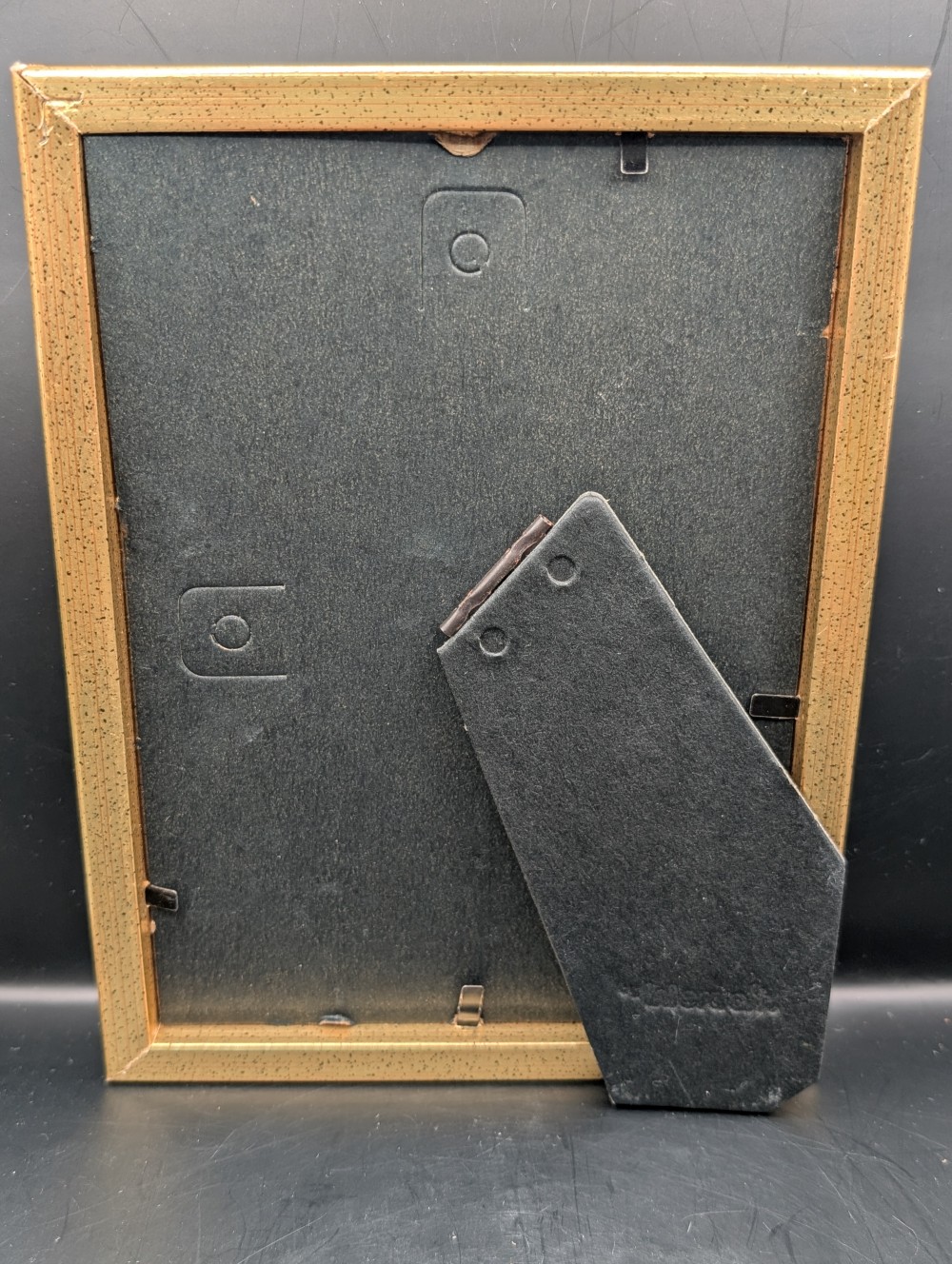 Floral/gold picture frame 5x7