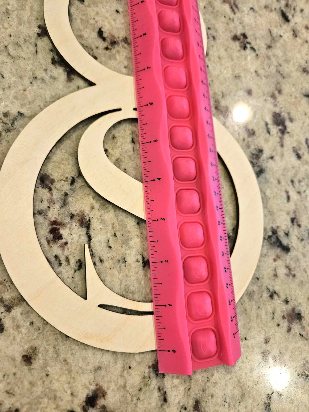 14 in Wood Laser Cut Bunny Monogram - Letter S