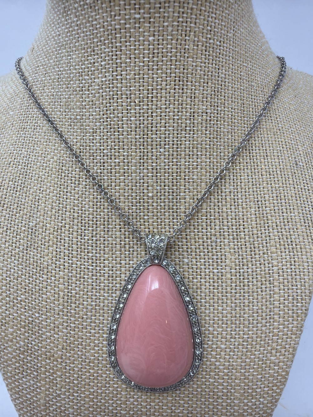 Vtg 1970's Avon Tear Drop Rhinestone