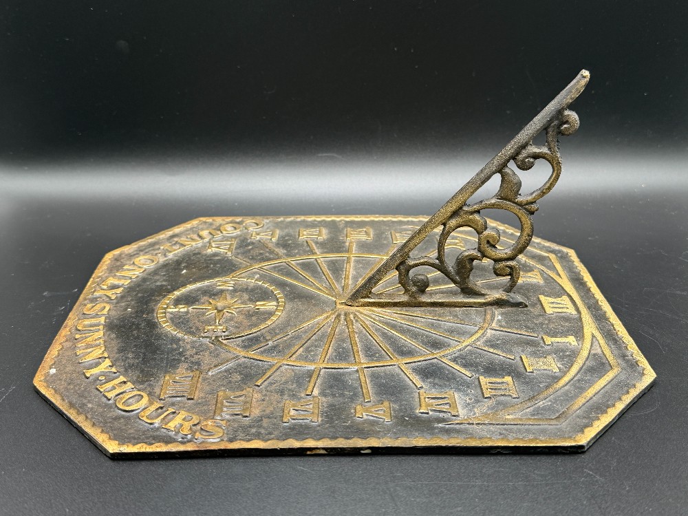 Cast Iron Garden Sundial – 