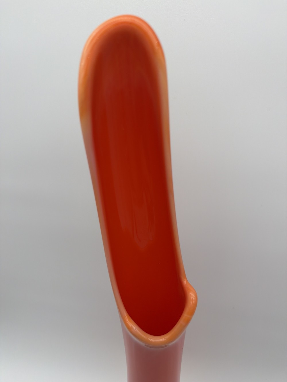 L.E. Smith Smoothie Bittersweet Slag Swung Vase