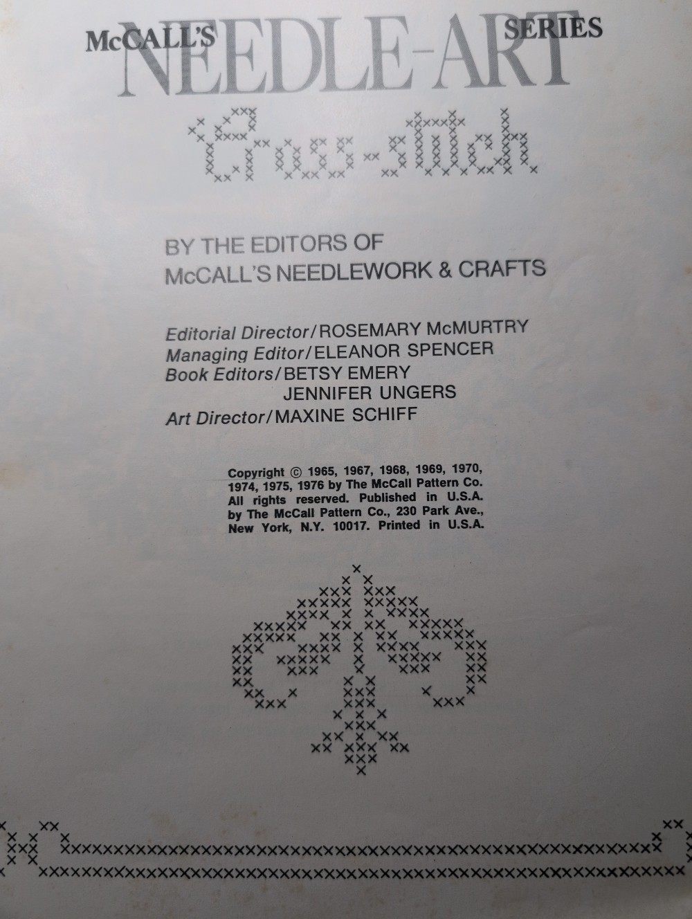 Vtg Needle-art cross-stitch magazine/book