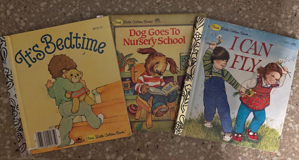 Set of 3 First Little Golden Books excellent condition