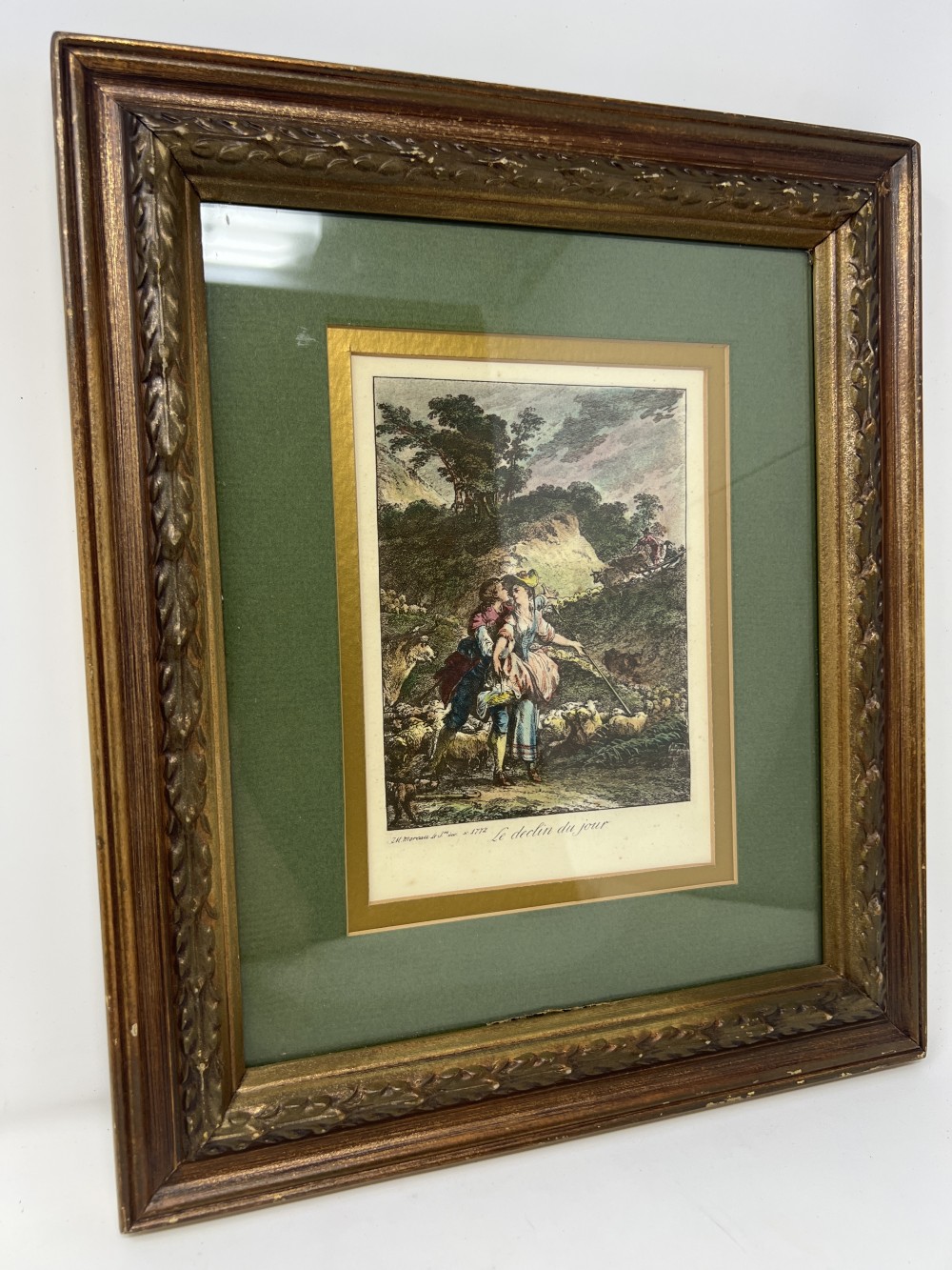 Jean Jacques François Le Barbier French Le Declin Du Jour Framed Print