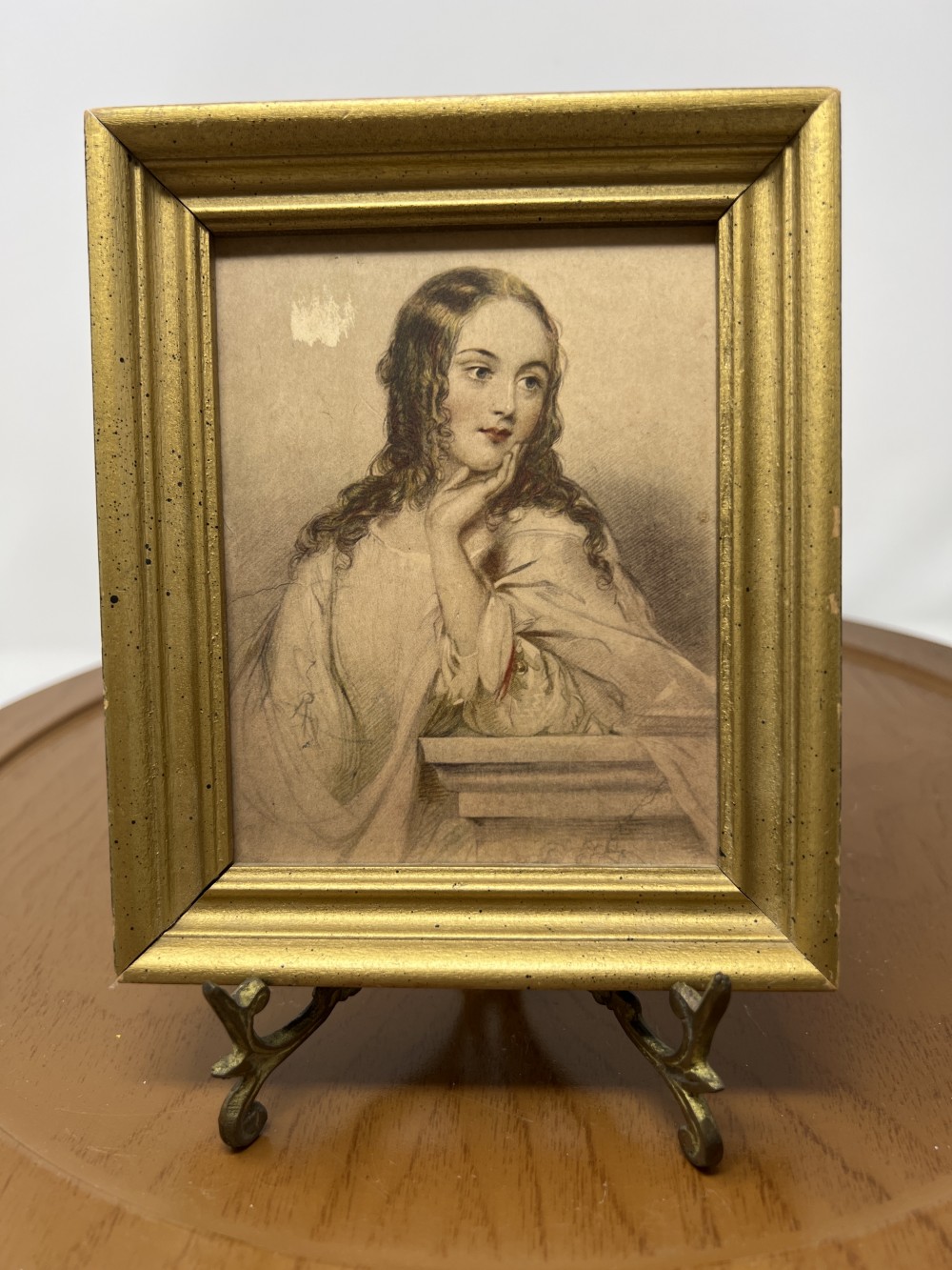 Vtg Framed Print of Juliet from Romeo & Juliet