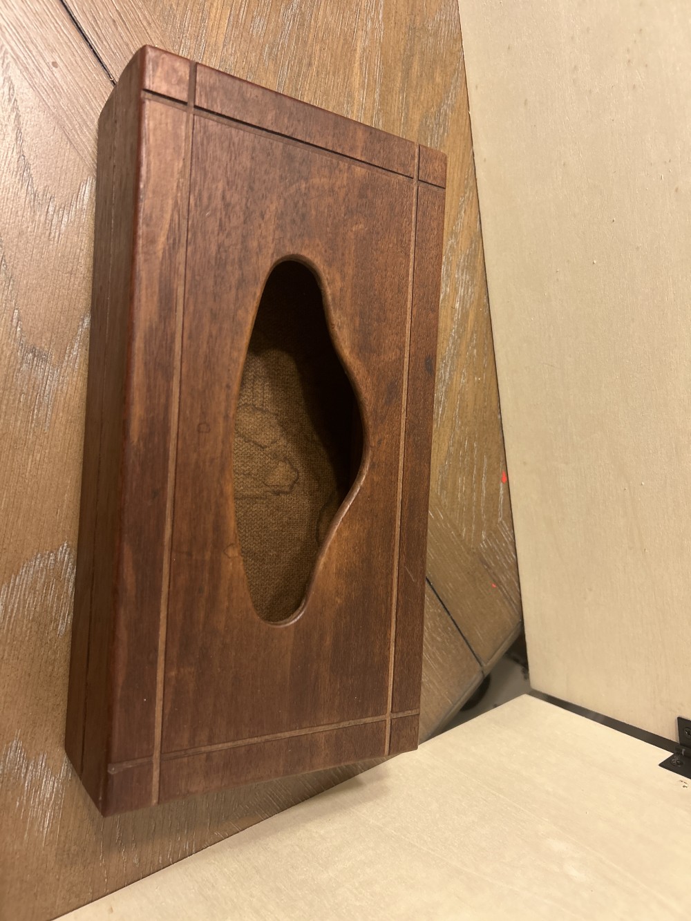Walnut Wood Tissue Box Cover
