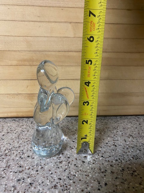 Hand Blown Heavy Glass Angel