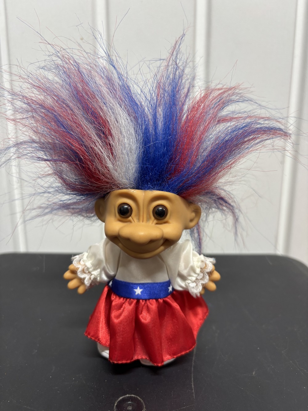 Vintage 1992 Russ Berrie USA Patriotic Troll Doll