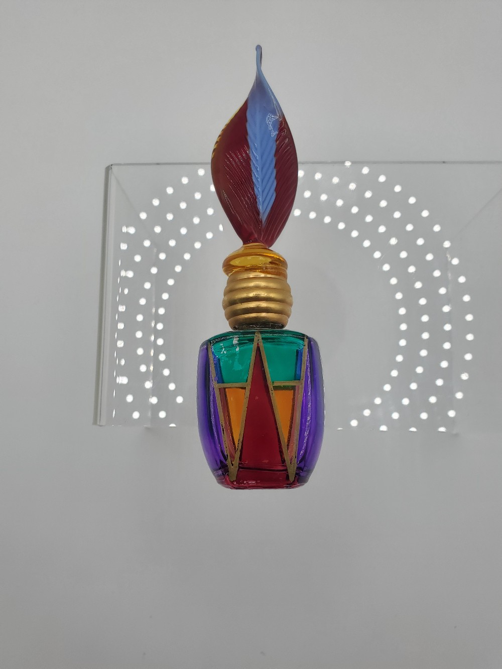 Murano Art Glass Mini Perfume Bottle