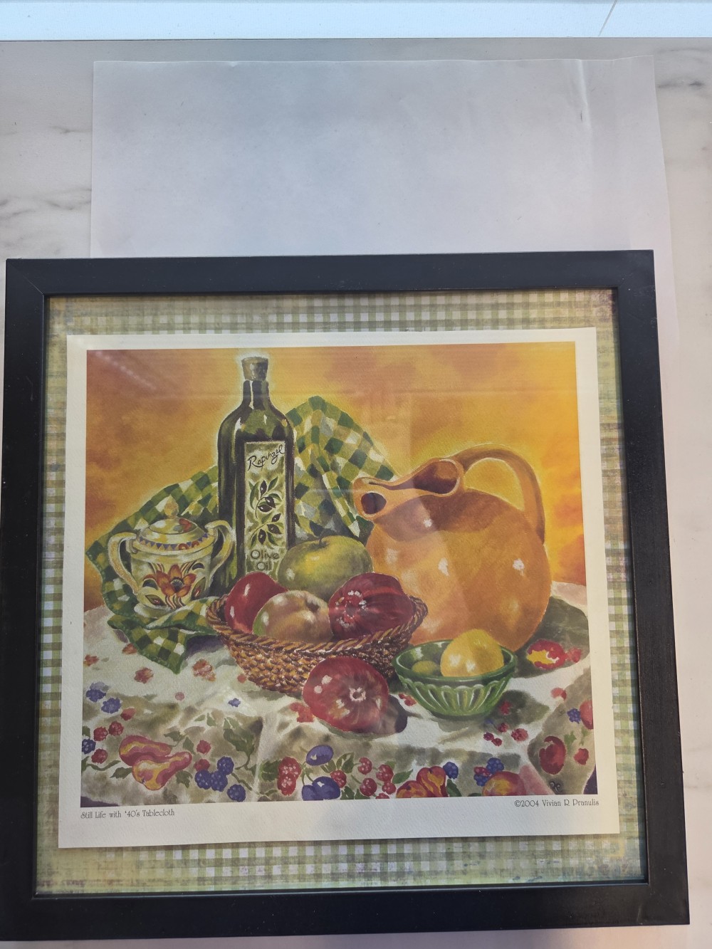 PMF-432 framed Still Life with Tablecloth
