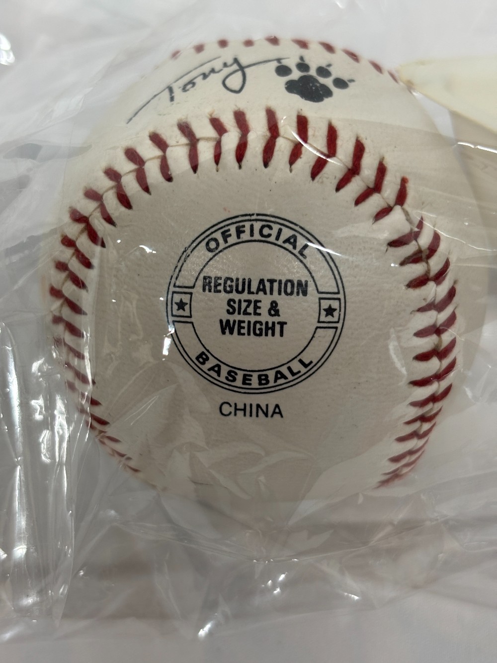 Sports Tony the Tiger Kelloggs Cereal official size promotional baseball