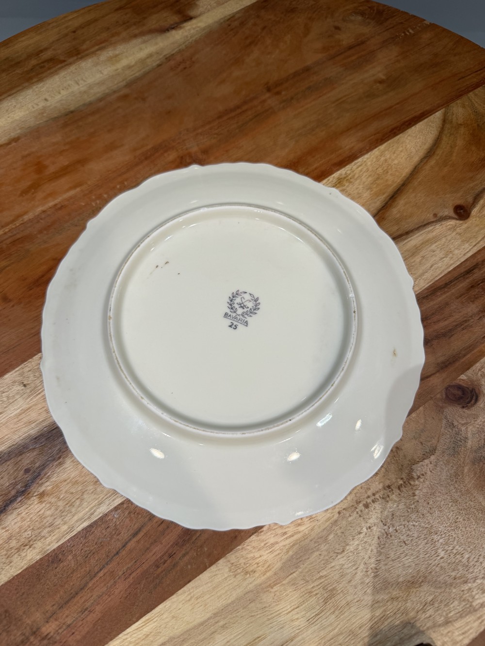 Vintage Bavaria Gold Floral Plate – 8”