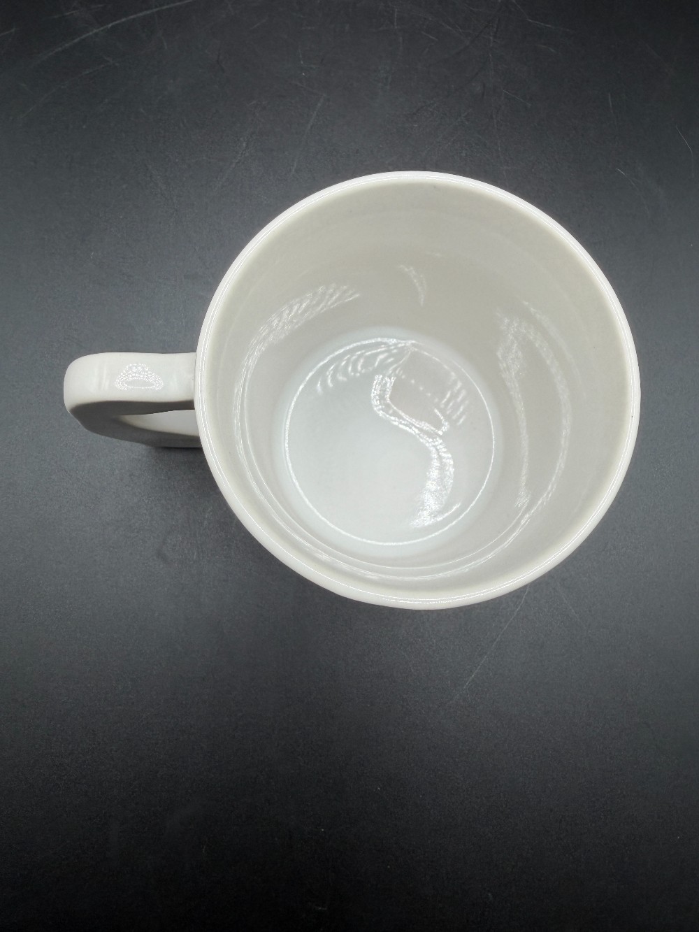 Vintage 1990 AML Elephant Handle Coffee Mug - Musical Hearts Ceramic Papel Style