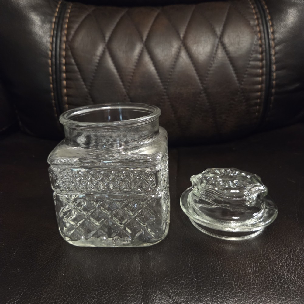 VTG Anchor Hocking Wexford Candy Jar-AS IS