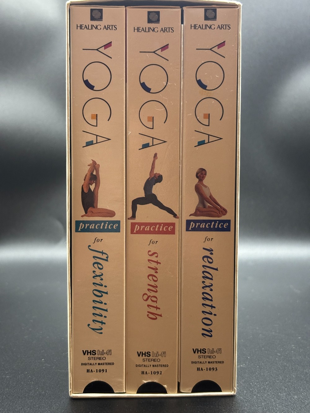 VHS tape Yoga set of 3 Flexibility Relaxation Strength 1992