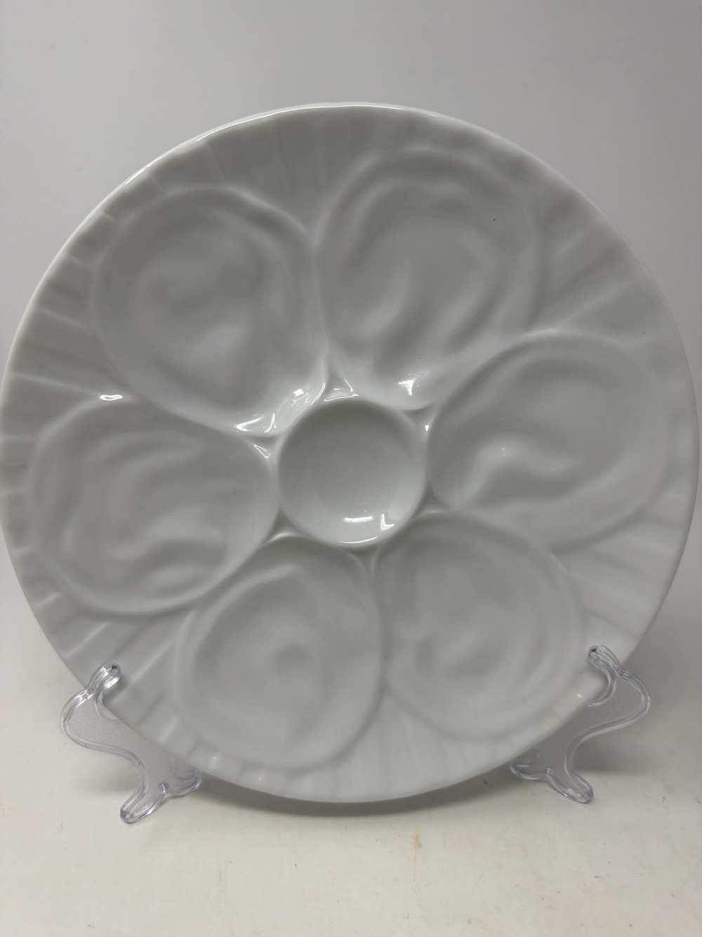 White Porcelain Oyster Plate