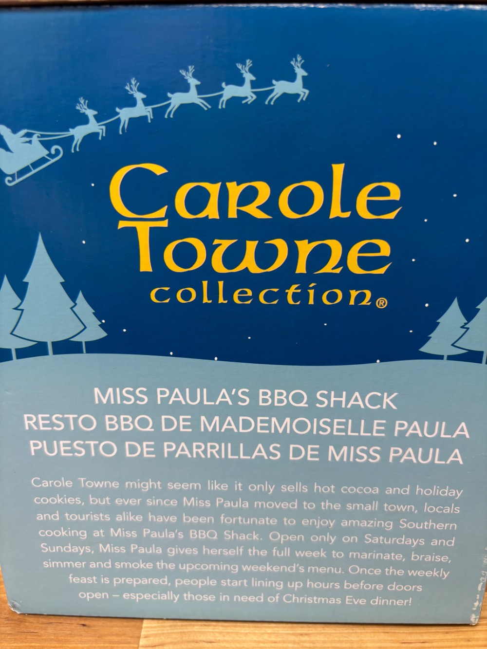 Carole Towne Miss Paula's BBQ Shack Christmas Village Building 2017 Lemax Lighted w/ Box