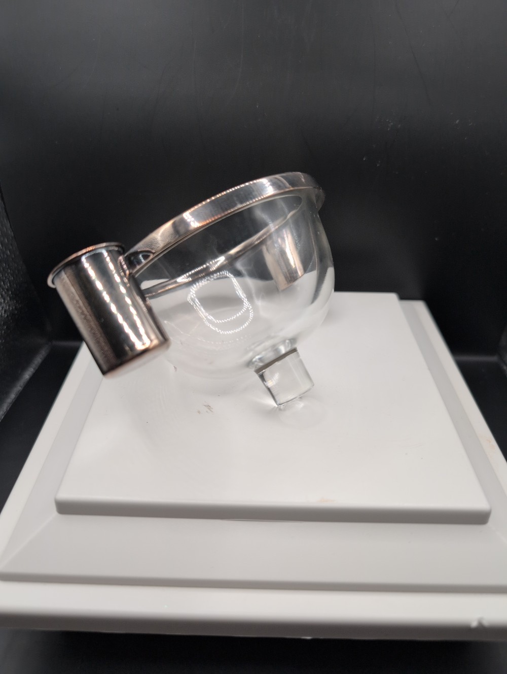 Vintage MCM Silver & Glass 
