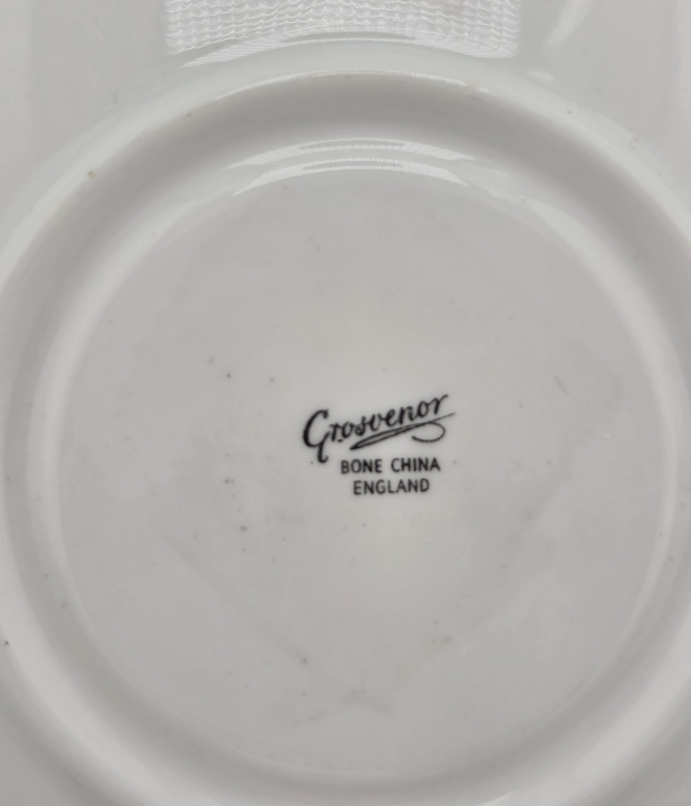 VTG 1950s Grosvenor Jackson Gosling Fine Bone Teacup Saucer