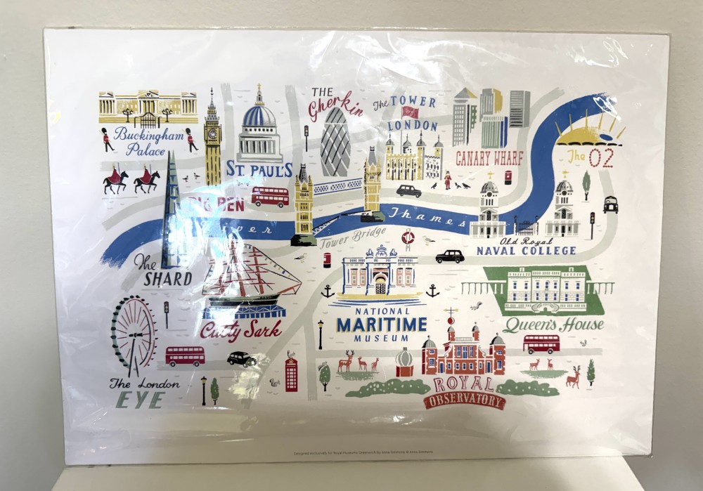 London map illustrated print