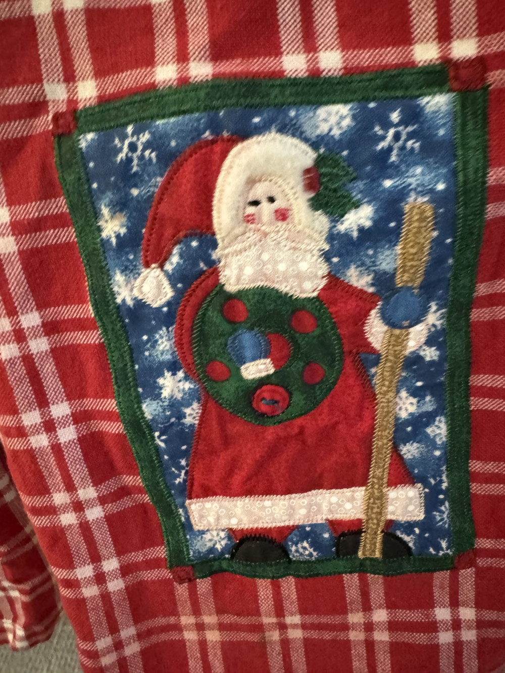 SET 3 CHRISTMAS KITCHEN TOWELS, RED PLAID