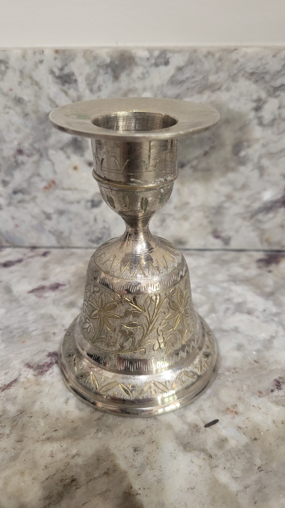 Silver Bell Candlesticks