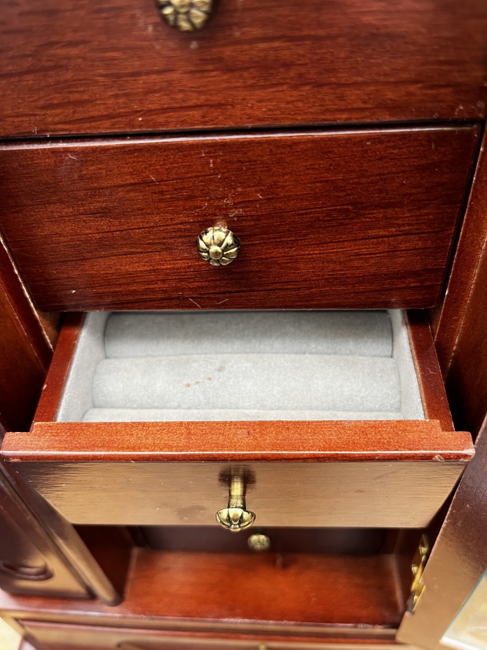 Vtg Double-sided Jewelry Armoire