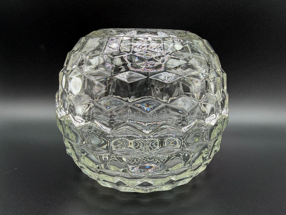 Fairy Lamp Clear Glass Cubist