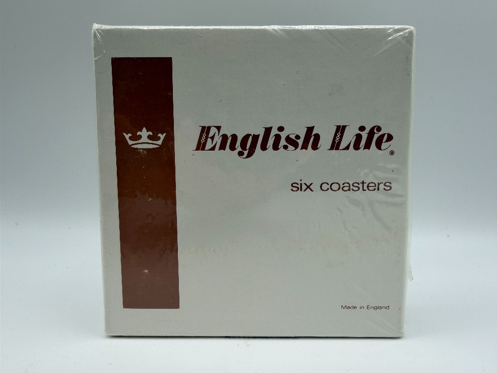 Vintage Coasters English Life Christmas Hearts Factory Sealed