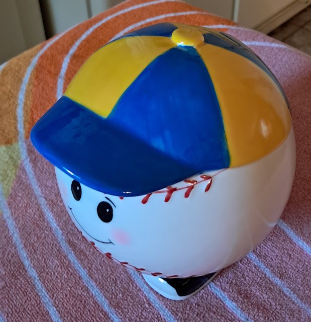 Baseball Ceramic Coin Bank