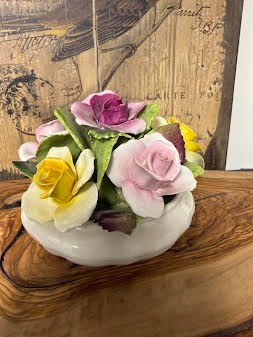 Coalport England Bone China Bowl Flowers