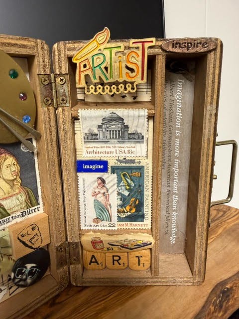 Artisan Designed Artists Shadowbox Handmade Art Box
