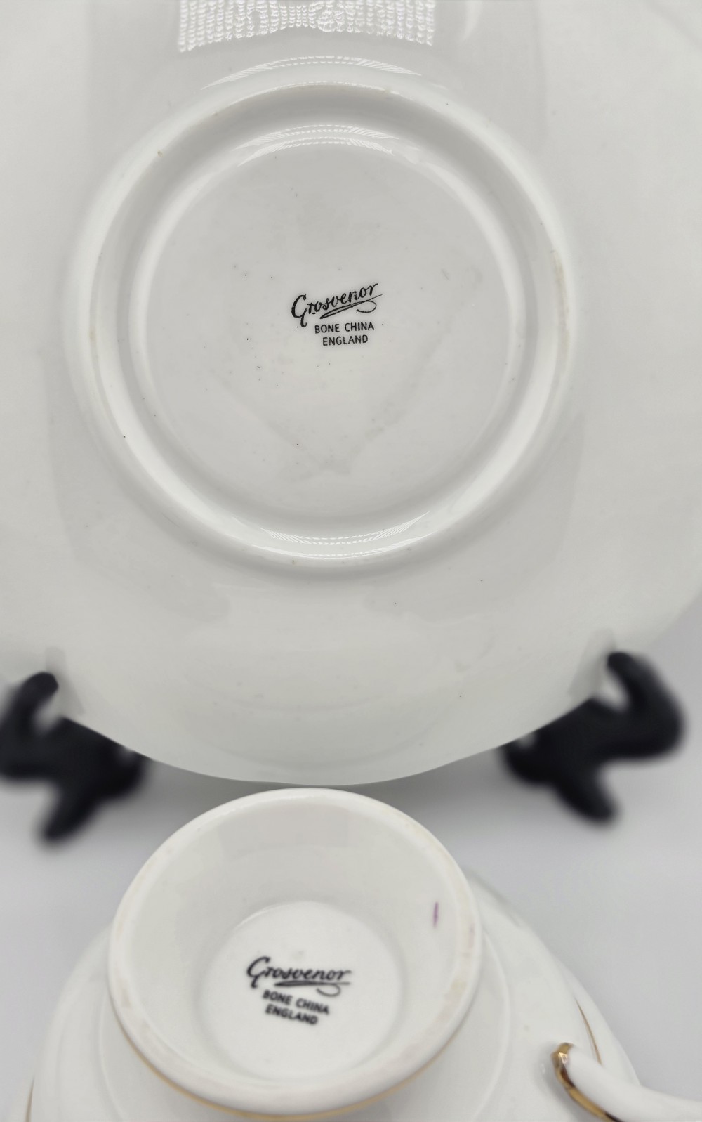VTG 1950s Grosvenor Jackson Gosling Fine Bone Teacup Saucer