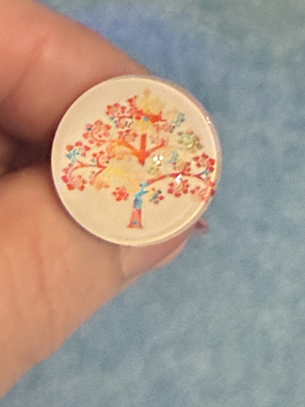 Adjustable Ring - Tree of Life Mulricolored