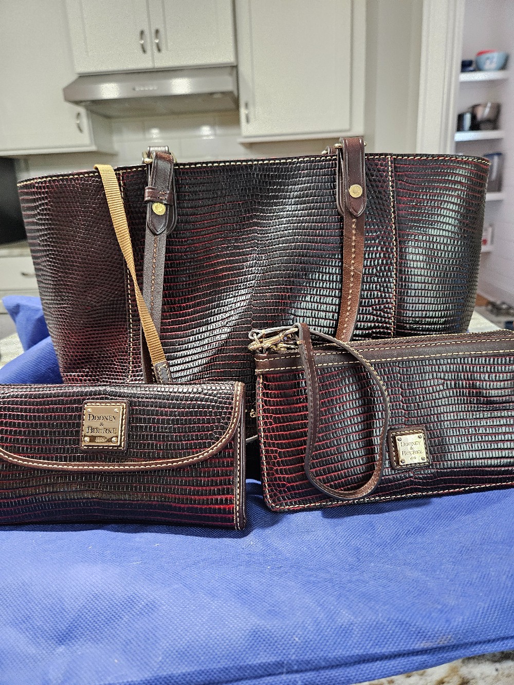 Dooney & Bourke bag, wristlet, and wallet