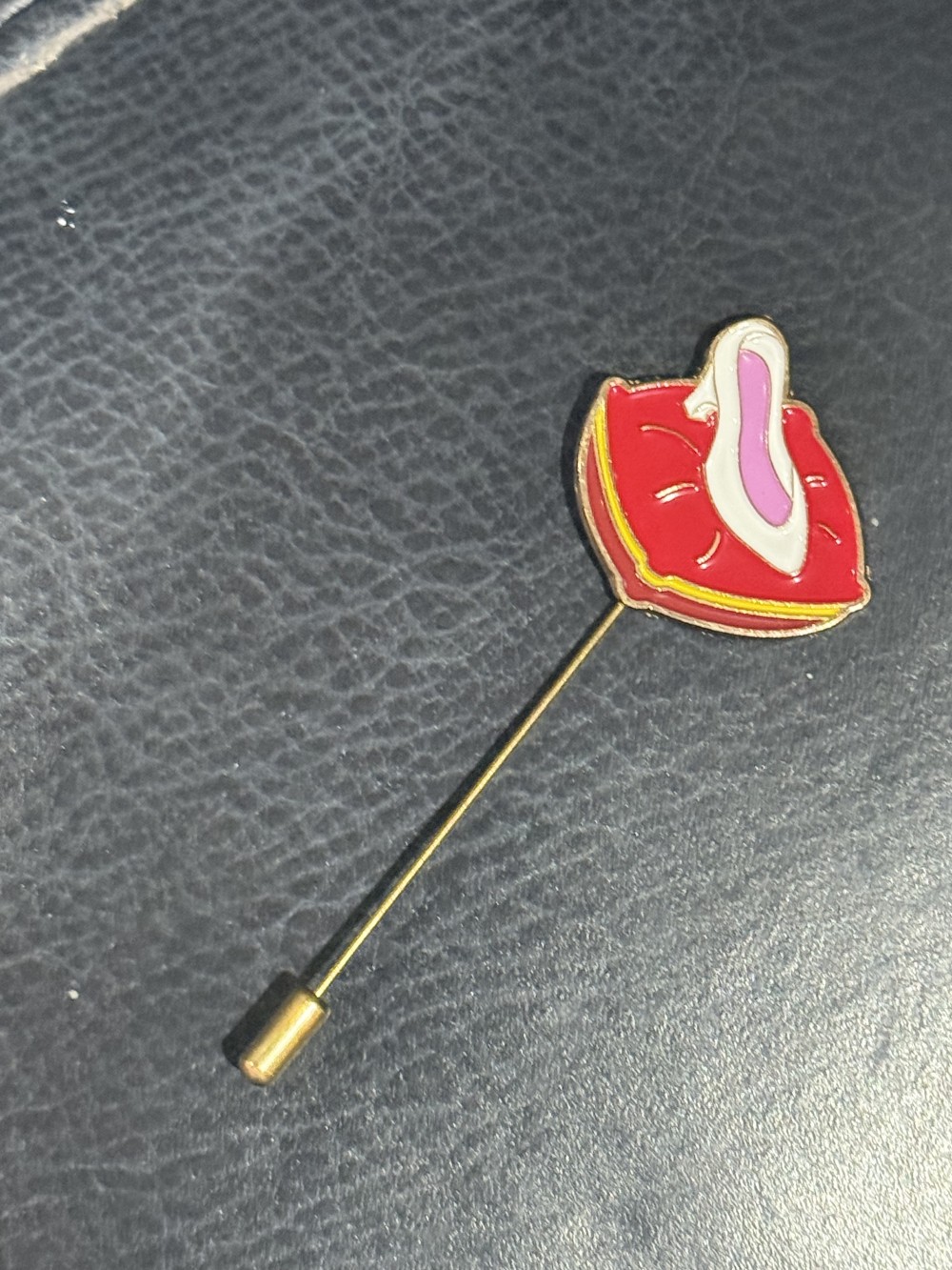 Hat Pin / Scarf Pin - Shoe on Pillow, Slipper, Cinderella, Lapel Pin, Hat Pins