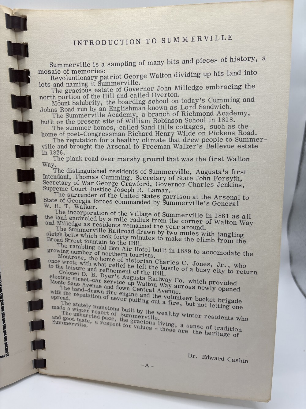 Summerville Sampler Cookbook Saint Marys on the Hill Augusta Georgia