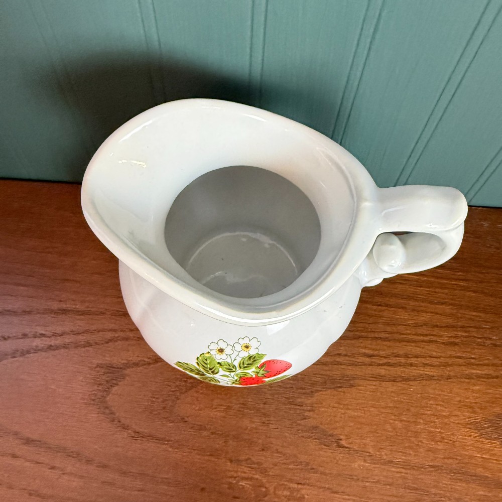 McCoy Strawberry Country Ceramic Pitcher