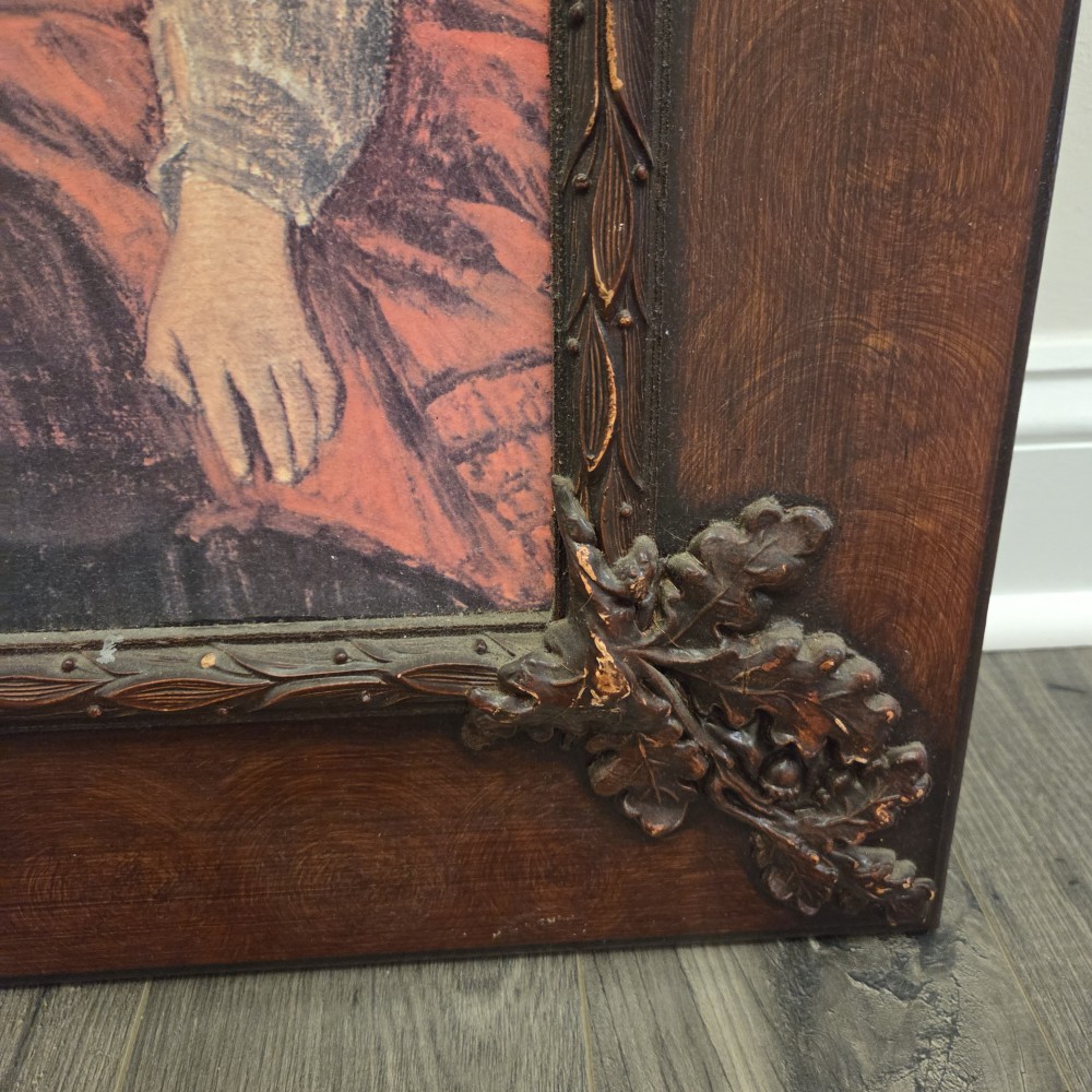 VTG The Fairy Tale by Walter Firle in Ornate Wood Frame